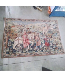 TAPISSERIE CHEVAL CHATEAU
