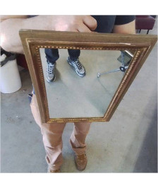 MIROIR BORD DORE 