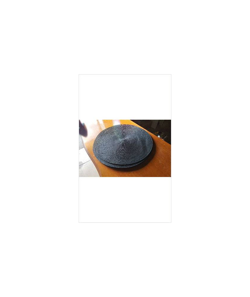 SET DE TABLE ROND NOIR LE LOT