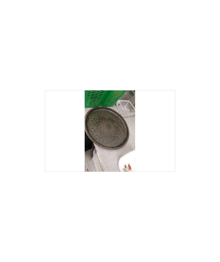 PLATEAU ROND METAL 