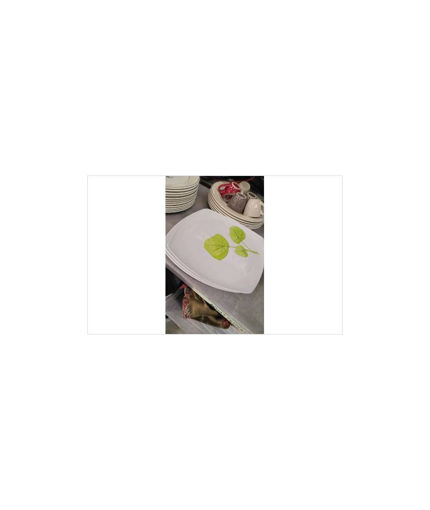 ASSIETTES CARREES PLASTIQUES