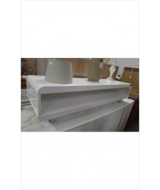 MEUBLE TV LAQUE BLANC