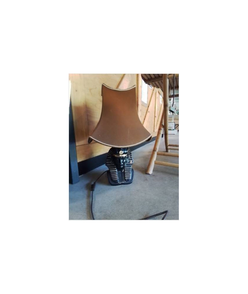 LAMPE CÉRAMIQUE AU PHARAON AJ OCRE