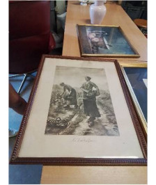 GRAVURE LES VENDANGEUSES 