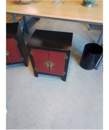 CHEVET BOIS 2 PORTES ASIATIQUE 
