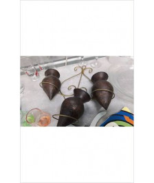 POTS EN BOIS SUR SUPPORT 