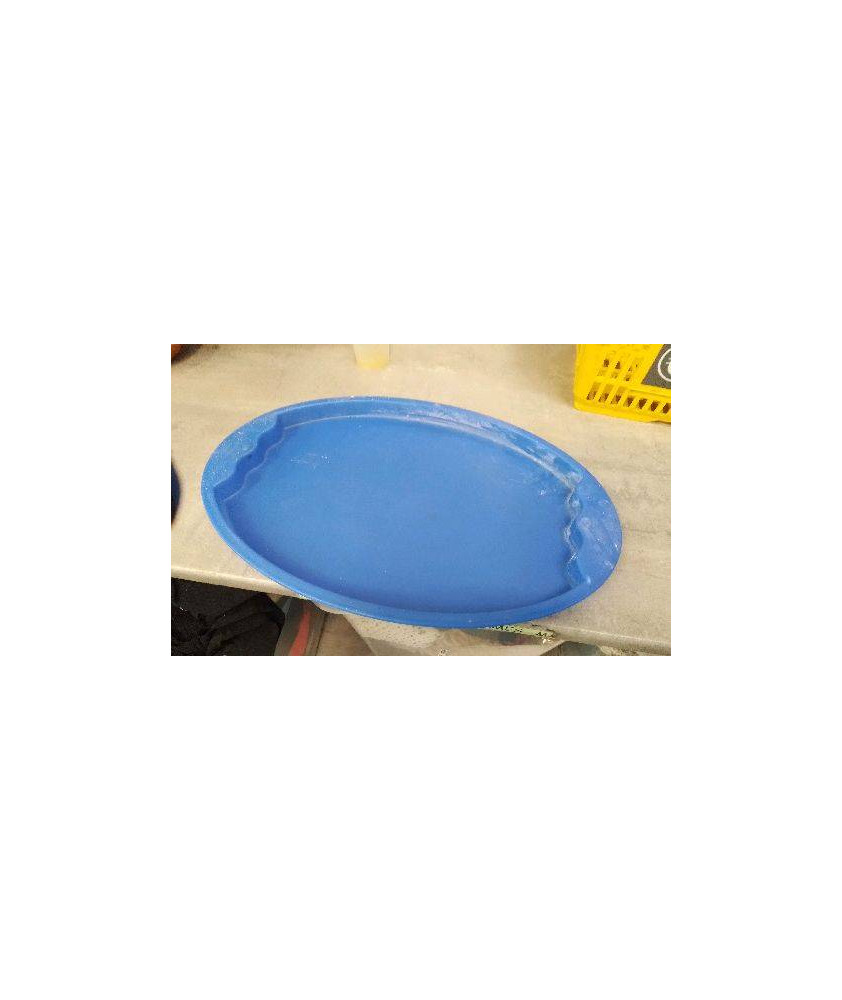 PLATEAU BLEU PLASTIQUE 