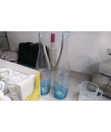 BOUTEILLE VERRE BLEUE 
