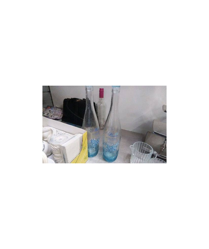 BOUTEILLE VERRE BLEUE 