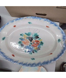 PLAT BLEU ET BLANC