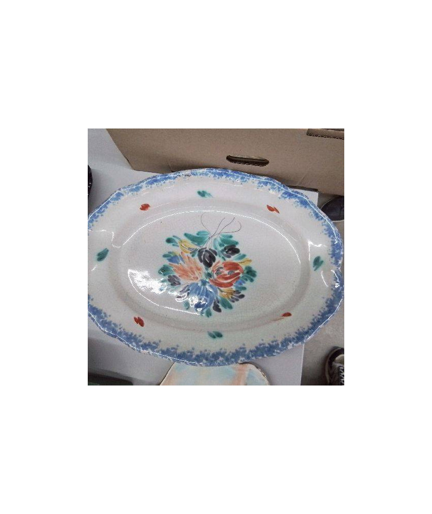 PLAT BLEU ET BLANC