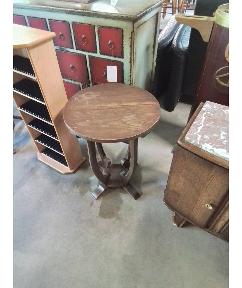 SELLETTE RONDE BOIS ANNÉES 40