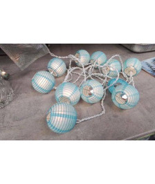 GUIRLANDE BOULE BLEUE 
