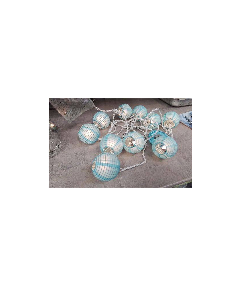 GUIRLANDE BOULE BLEUE 