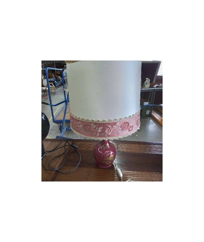 LAMPE ROSE DECOR ASIATIQUE