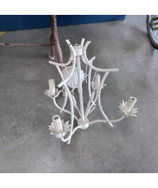 LUSTRE BLANC BAMBOU