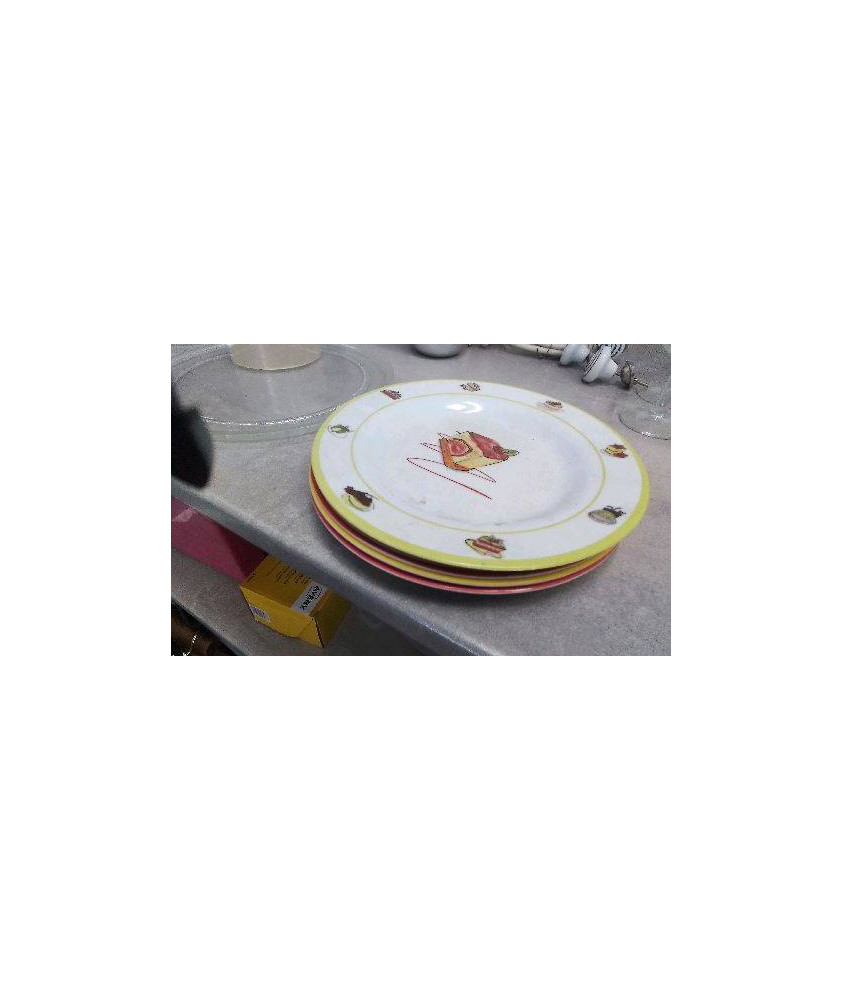 ASSIETTES PLASTIQUES X5  