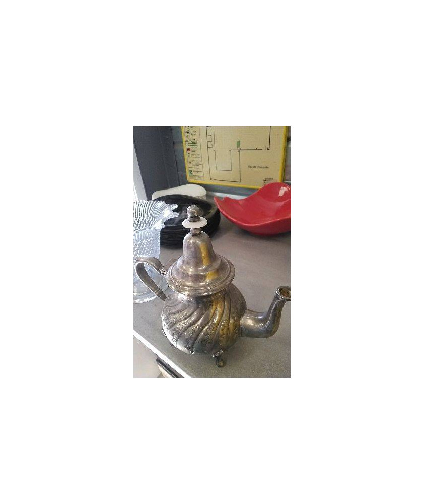 CAFETIÈRE METAL ARGENTE 