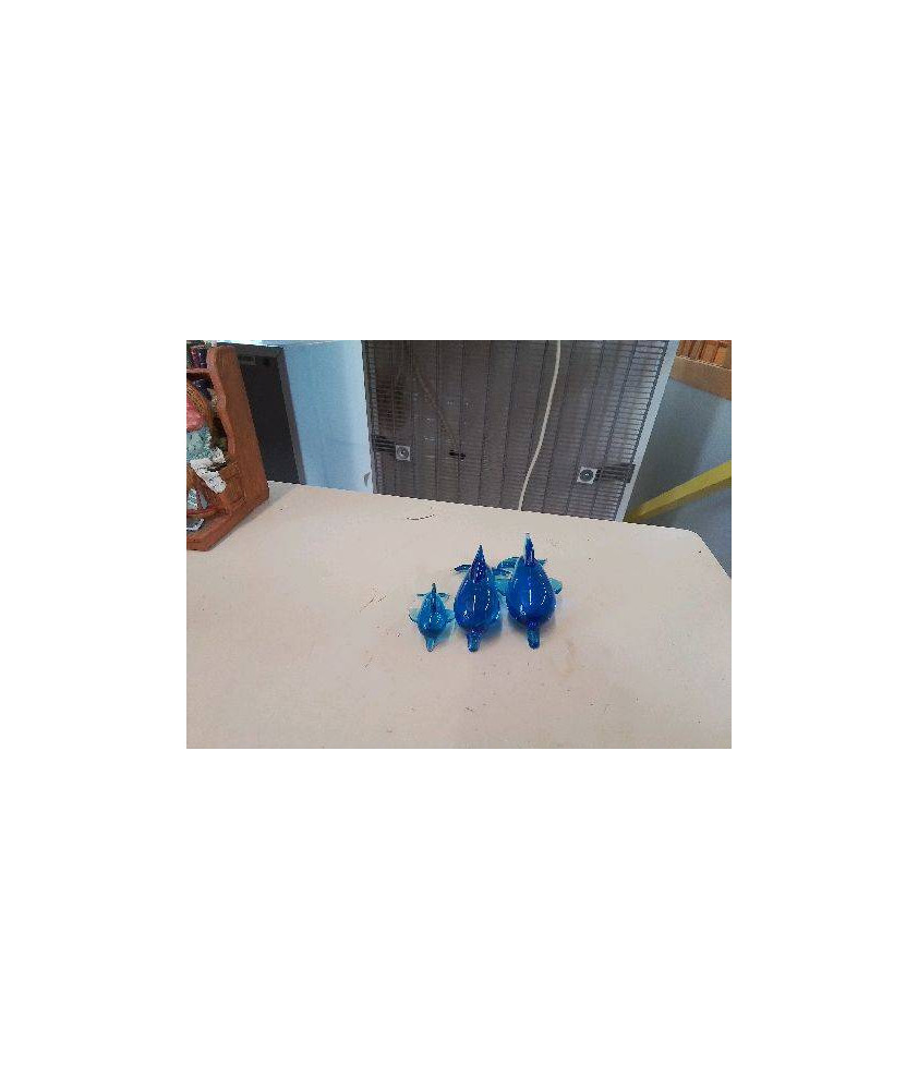 TRIO DAUPHINS BLEU 