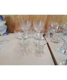 LOT DE 4 VERRE 