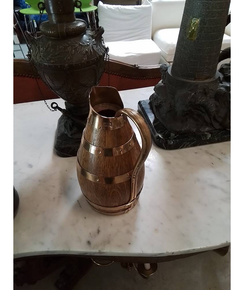 CRUCHE BOIS CERCLÉ 