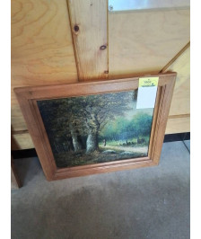 HUILE SUR TOILE PROMENADE EN FORÊT