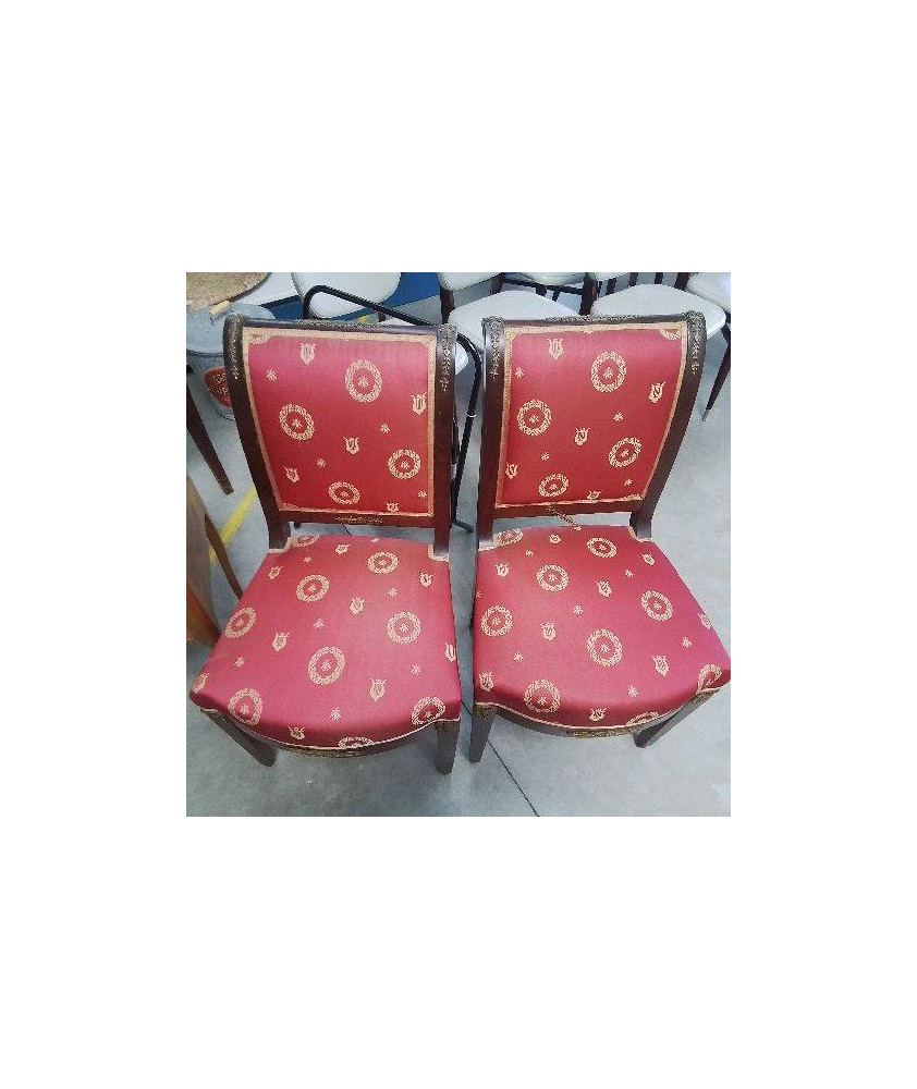 PAIRE DE CHAISES STYLE EMPIRE