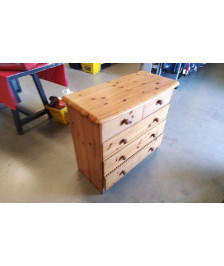 COMMODE 5 TIROIRS PIN