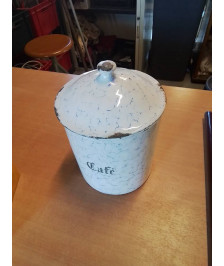 POT TÔLE ÉMAILLÉE CAFÉ 
