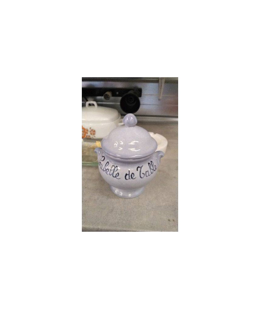 POUBELLE DE TABLE BLEUE 