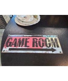 PLAQUE GAME ROOM