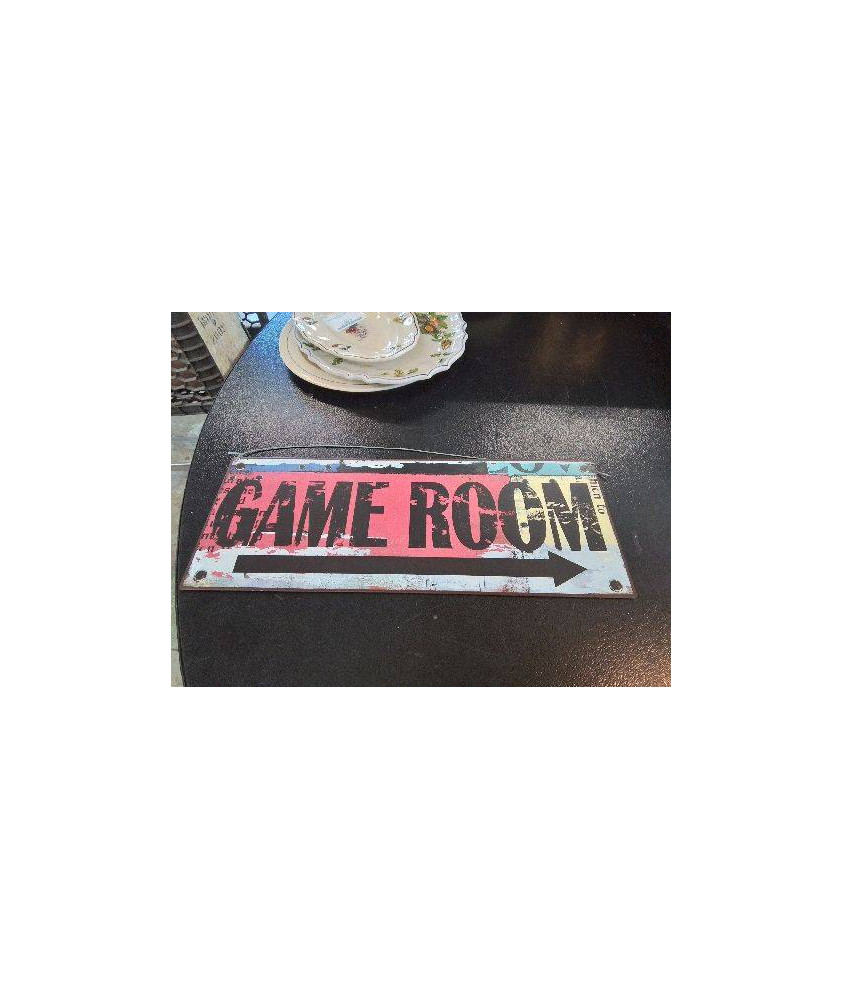 PLAQUE GAME ROOM