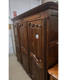 ARMOIRE 3P CHENE ETAGERE PENDERIE