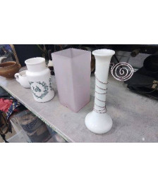 VASE BLANC SPIRALE