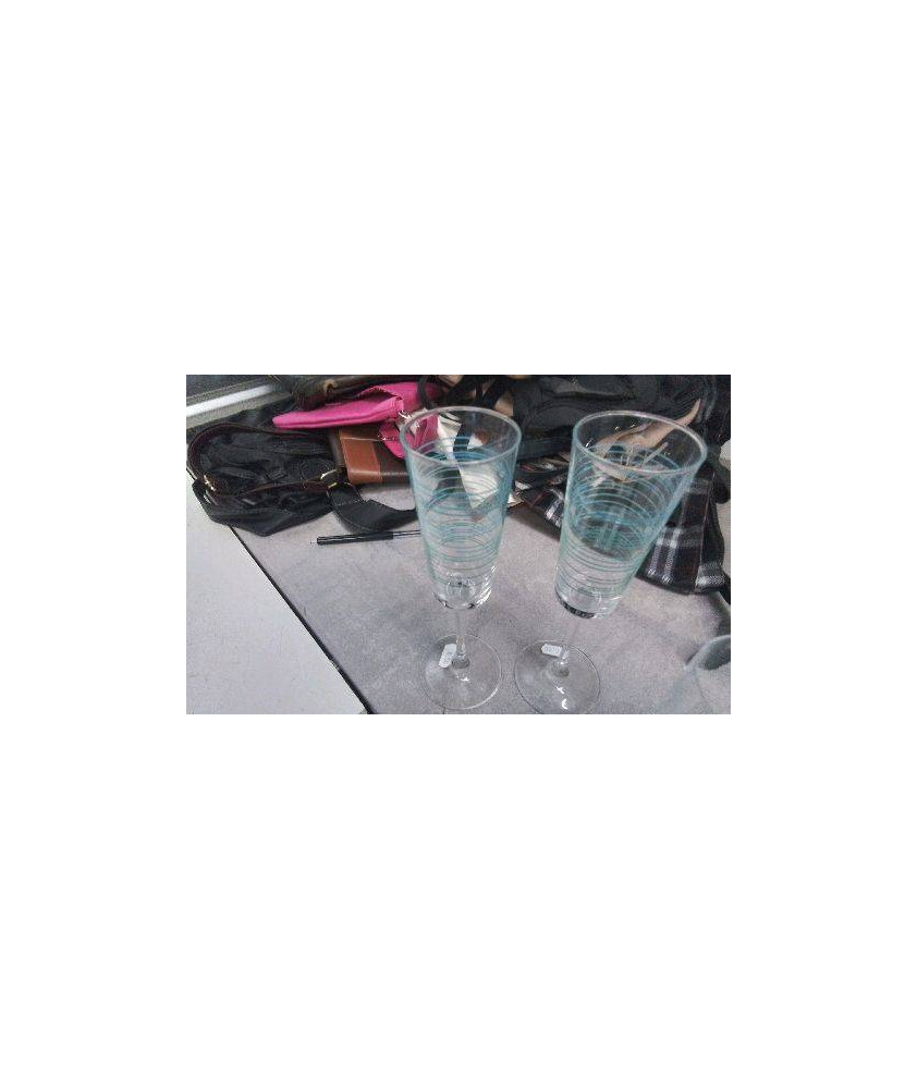 FLUTES A CHAMPAGNE COULEUR  X2