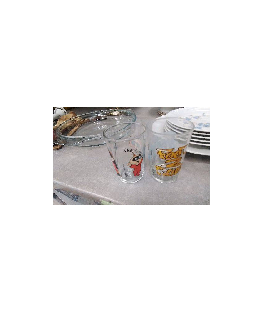 VERRE DESSIN ANIMÉ 