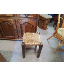 TABOURET PAILLÉ 