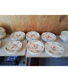 LOT DE 6 ASSIETTES LONGCHAMP MOUSTIER 