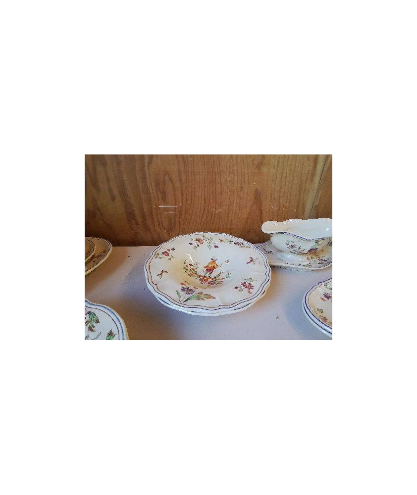ASSIETTE À ASPERGE LONGCHAMP MOUSTIER 
