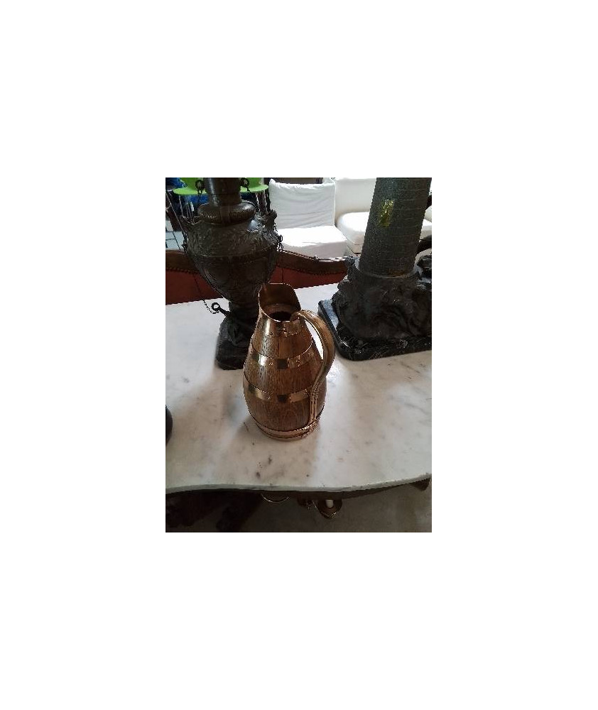 CRUCHE BOIS CERCLÉ 