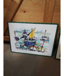 AQUARELLE FÊTE DE LA MER D’YPORT 1992 JEAN YVES FROMANGÉ (-1957-) 