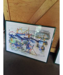 AQUARELLE FÊTE DE LA MER D’YPORT 1998 JEAN YVES FROMANGÉ (-1957-) 