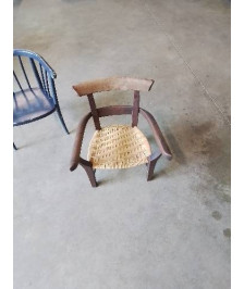 FAUTEUIL ENFANT BOIS PAILLÉ 