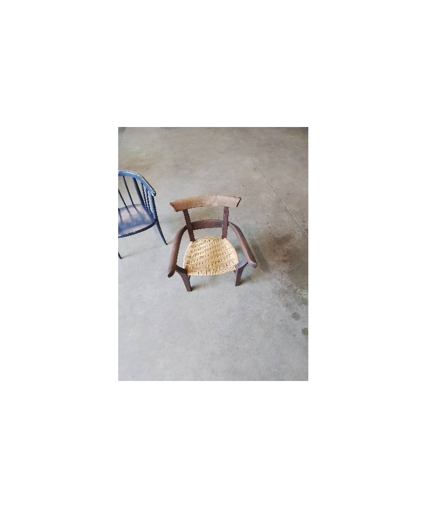 FAUTEUIL ENFANT BOIS PAILLÉ 