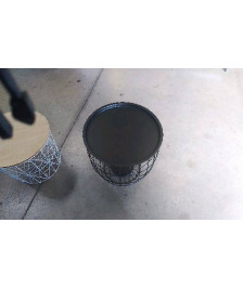 TABLE BASSE FER NOIR 