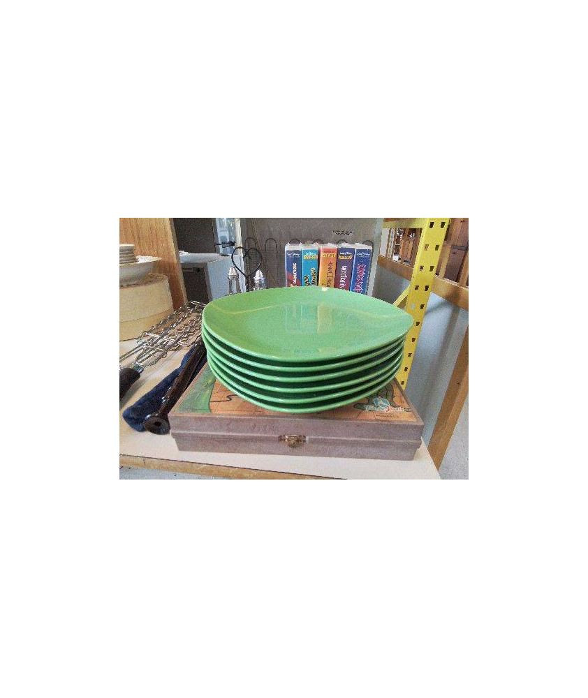 ASSIETE DECO VERTE