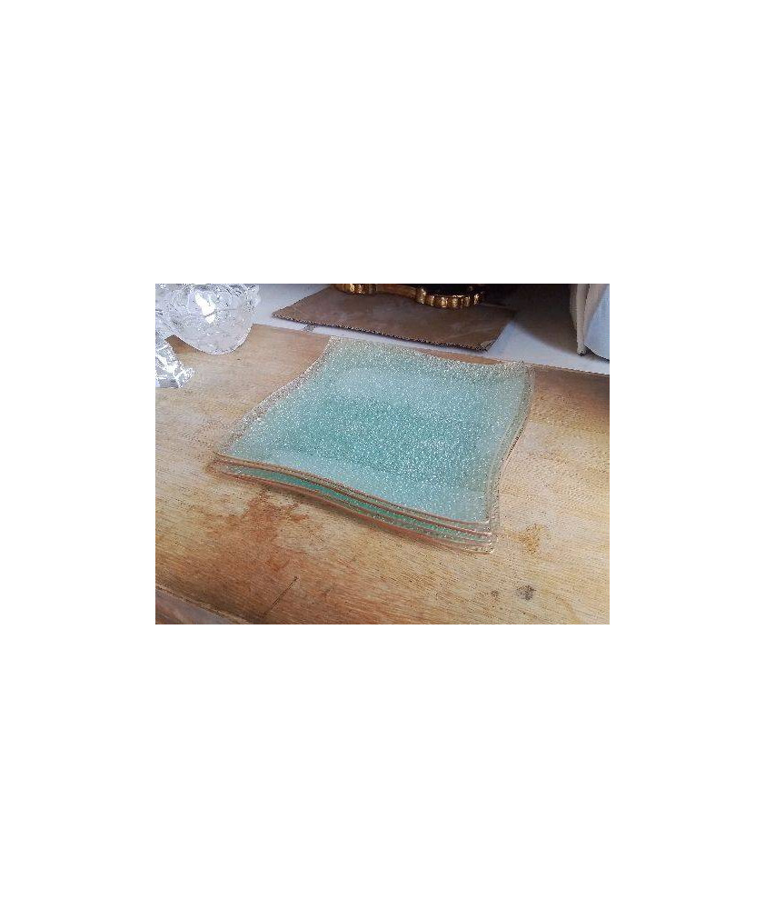 ASSIETES DECO EN VERRE