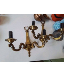 PAIRE D’APPLIQUE EN LAITON