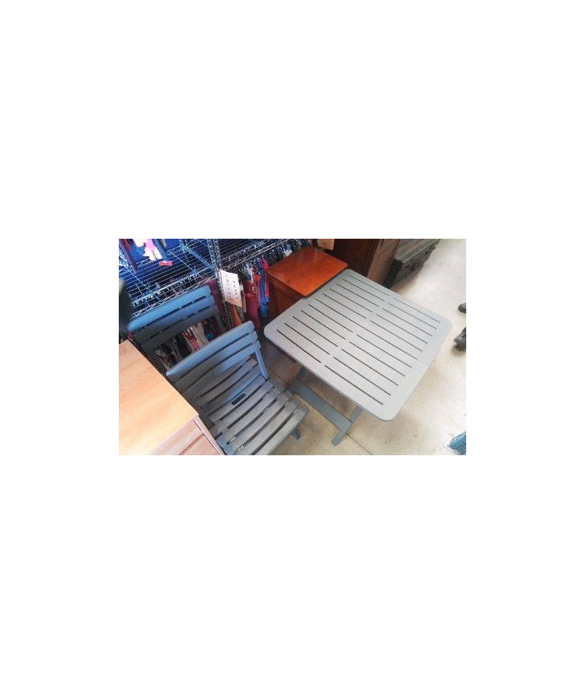 SALON DE JARDIN PLASTIQUE 