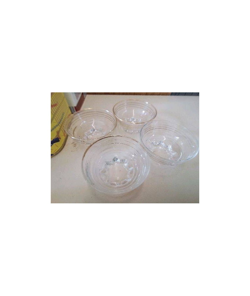 LOT DE 4 BOLINETTES DORÉS